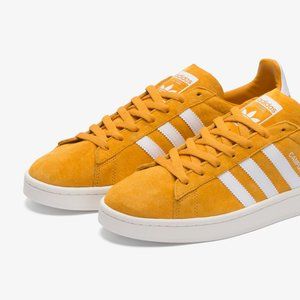 Tactile Yellow Adidas Campus, sz 5.5 men / 8 women